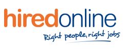 Hired Online logo