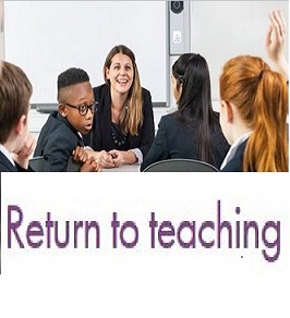 Return to teaching logo